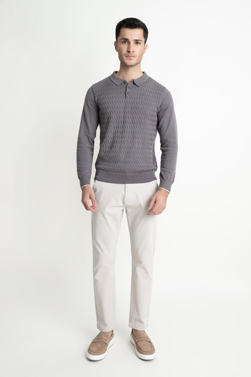 The Regular Fit Polo Sweater